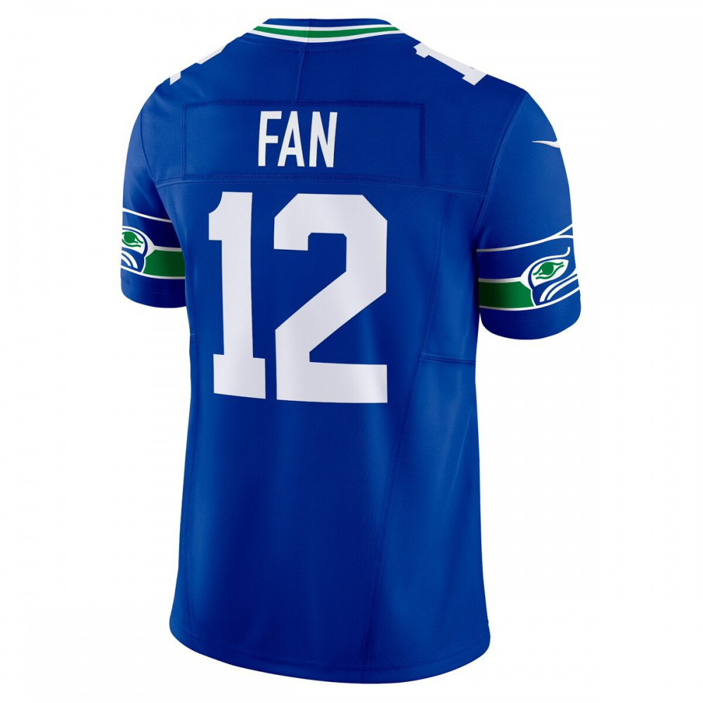 12th Fan Seattle Seahawks Nike Vapor F.U.S.E. Limited Jersey - Royal-GridironStore